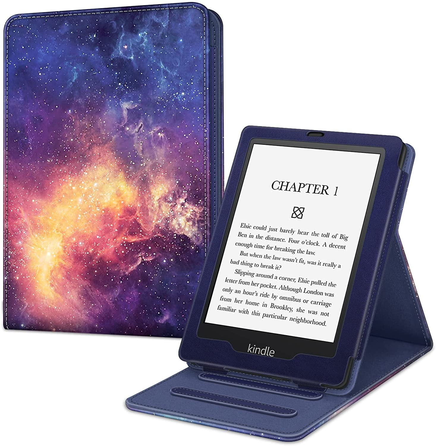 Custodia In Pelle Nera Gard&reg; Per Kindle Paperwhite 7&ordf; E 12&ordf; Generazione (Signature Compresa)