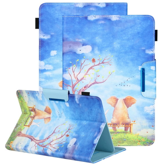 Flip Case for 9.6 /9.7 /10 /10.1 /10.2/ 10.3/ 10.4/ 10.5 Inch Tablet, for Galaxy Tab A7 10.4" /Galaxy Tab S6 Lite /Onn 10.1" /Lenovo Tab M10 FHD Plus 10.3" /10 inch Android Tablet (P Friendship)