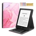 thumbnail image 1 of Flip Case for Amazon Kindle 11th Generation 2022 - Slim Fit Multi-Viewing Stand Cover with Auto Wake/Sleep Case Cover for Amazon Kindle 11th Generation 2022 Edition E-Reader, Pink Marble, 1 of 6