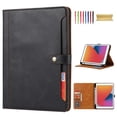 thumbnail image 1 of Flip Case for Apple iPad 10.2" 9th 8th 7th Generation 2021/2020/2019, Pencil Holder Smart Cover Auto Sleep Wake Protective Documents Pocket Stand Snap Closure Case for iPad 10.2 Inch, Black, 1 of 7