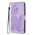 thumbnail image 1 of Flip Case Compatible with Google Pixel 7A, Mandala Embossed Premium PU Leather Hand Wrist Cards Holder Folio Stand Luxury Protective Drop Proof Phone Case for Google Pixel 7A,Purple, 1 of 8