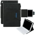thumbnail image 1 of Flip Case Compatible with iPad 8th/7th Generation (10.2 Inch) & iPad Air (3rd Generation, 10.5") & iPad Pro Tablet (10.5 Inch) - Leather Protector Case Adjustable Folding Stand Wallet Cover (Black), 1 of 5