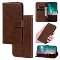 thumbnail image 1 of Flip Case Compatible with iPhone 15 Plus | PU Leather Wallet Phone Case | TPU Inner with Viewing Stand & Card Holder | Magnetic Shockproof Protective Folio Cover for iPhone 15 Plus, Brown, 1 of 8