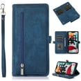 thumbnail image 1 of Flip Case Cover for Google Pixel 8 Pro Case, Multi-Card Zipper Wallet Phone Case Leather Folio Flip Wallet Magnetic Wallet Case Phone Cover Case for Google Pixel 8 Pro Back Cover, Blue, 1 of 8
