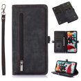 thumbnail image 1 of Flip Case Cover for Google Pixel 8 Pro Case, Multi-Card Zipper Wallet Phone Case Leather Folio Flip Wallet Magnetic Wallet Case Phone Cover Case for Google Pixel 8 Pro Back Cover, Black, 1 of 8