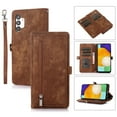thumbnail image 1 of Flip Case Cover for Samsung Galaxy A14 5G Case, Multi-Card Zipper Wallet Phone Case Leather Folio Flip Wallet Magnetic Wallet Case Phone Cover Case for Samsung Galaxy A14 5G Back Cover, Brown, 1 of 9