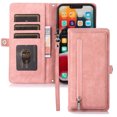 thumbnail image 1 of Flip Case Cover for Samsung Galaxy A22 5G Case, Multi-Card Zipper Wallet Phone Case Leather Folio Flip Wallet Magnetic Wallet Case Phone Cover Case for Samsung Galaxy A22 5G Phone Back Cover,Rosegold, 1 of 9