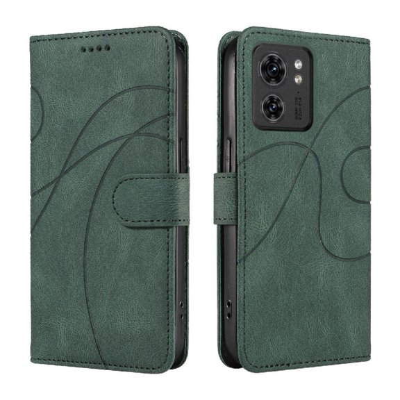 Flip Case For FLOODKING Motorola Edge 40 5G Card Slots and Kickstand Function Skin Feel Leather