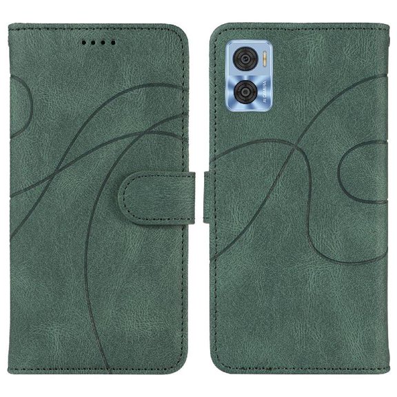Flip Case For FLOODKING Motorola MOTO E22i Card Slots and Kickstand Function Skin Feel Leather