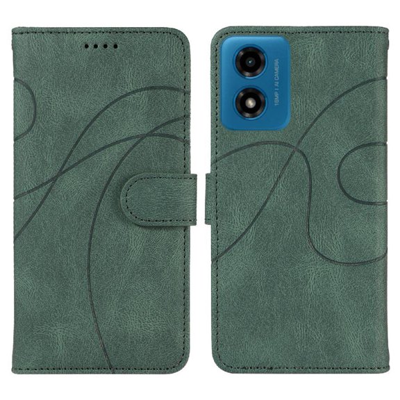 Flip Case For FLOODKING Motorola MOTO G04 Card Slots and Kickstand Function Skin Feel Leather