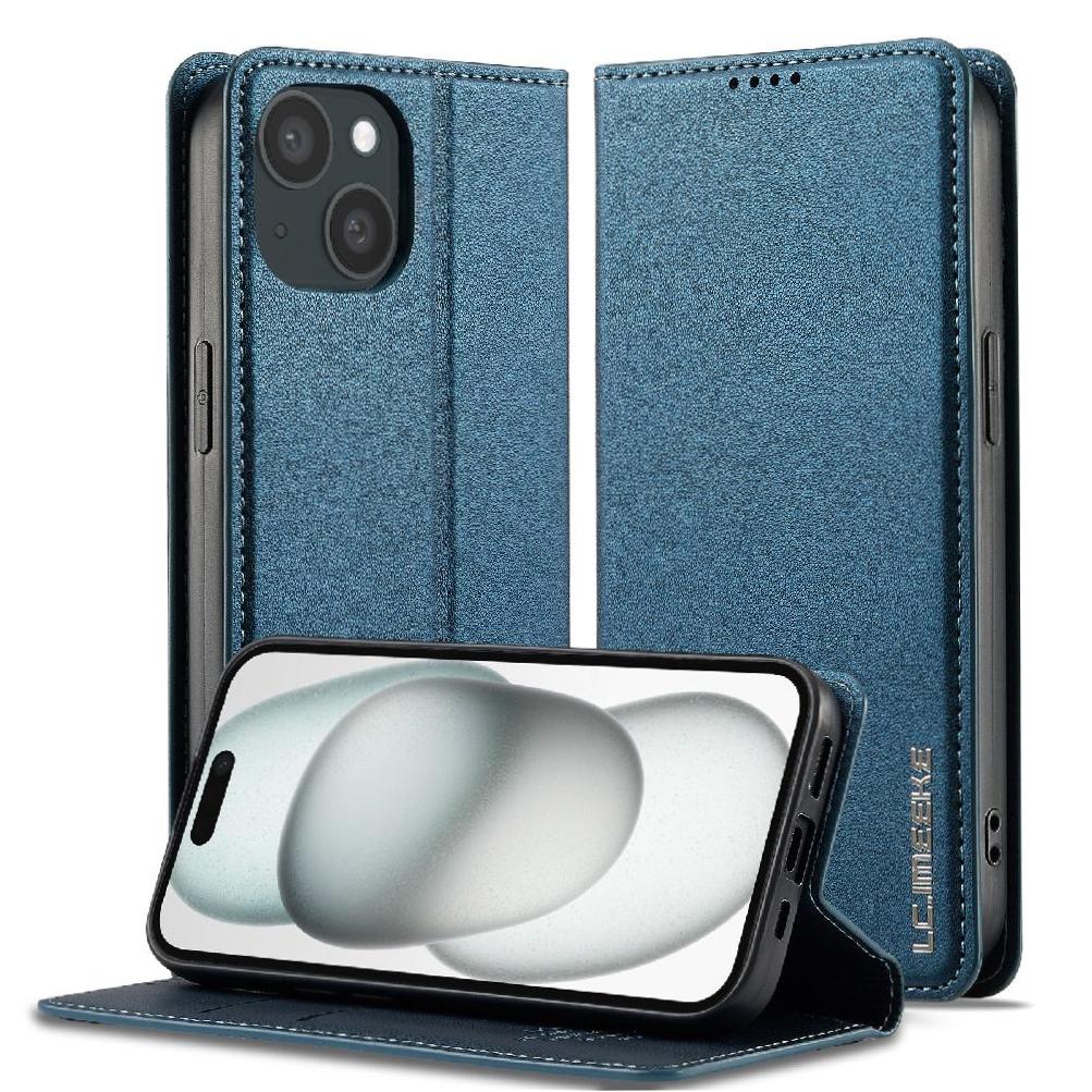 Flip Case For IPhone 13 Thin Pu Leather Kickstand Card Holder