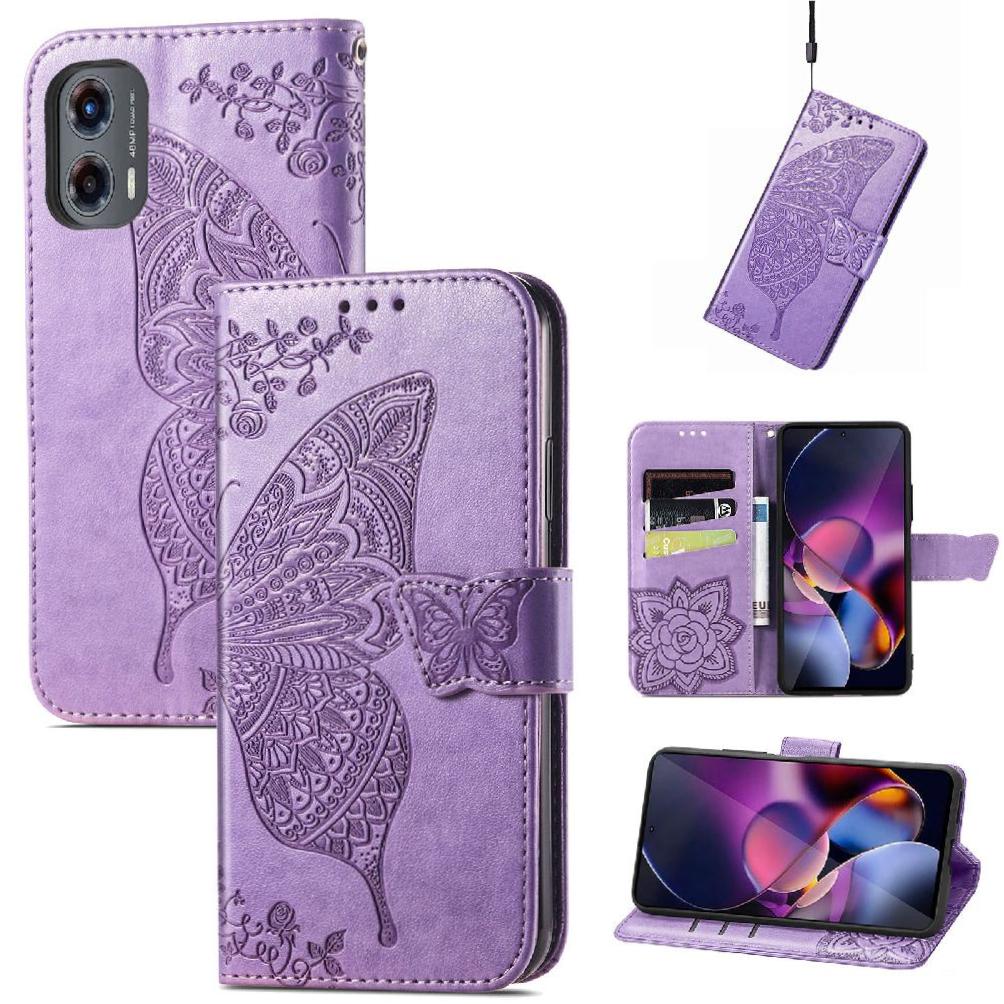 Flip Case For Motorola MOTO G Stylus 5G 2024 Wallet Business Butterfly Multicolor Wing