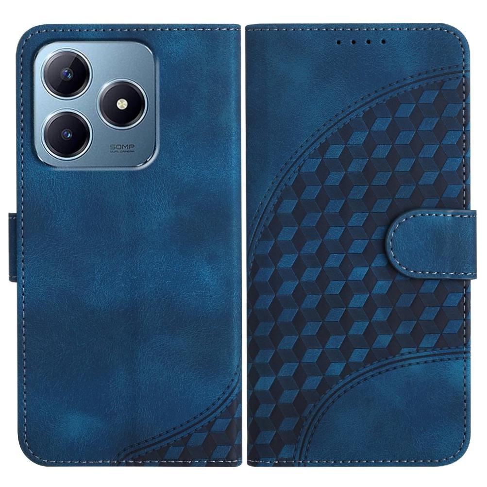 Flip Case For Realme C63 Flip Business PU Leather Flip Cover Geometric