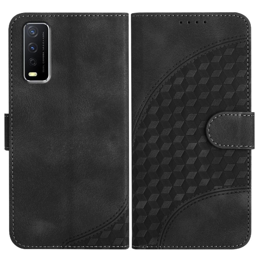 Flip Case For VIVO Y20 Card Holder Geometric Pattern Flip