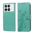 Flip Case For Xiaomi Poco X6 Pro Flower Leather Cardslots Flip