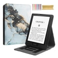 thumbnail image 1 of Flip Case for Kindle Paperwhite (11th Generation) 2021 - Slim Fit Multi-Viewing Stand Cover with Auto Wake/Sleep Case Cover for Kindle Paperwhite 2021 Edition E-Reader, Black/White Marble, 1 of 6