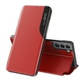 thumbnail image 1 of Flip Case for Samsung Galaxy A26 5G - PU Leather Business Case with Full Body Protection, Kickstand, Smart Clear View Window, Shockproof, Slim Cover for Samsung Galaxy A26 5G - Red, 1 of 6