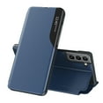 thumbnail image 1 of Flip Case for Samsung Galaxy S23 Plus - PU Leather Business Case with Full Body Protection, Kickstand, Smart Clear View Window, Shockproof, Slim Cover for Samsung Galaxy S23 Plus - Blue, 1 of 6