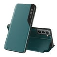 thumbnail image 1 of Flip Case for Samsung Galaxy S23 Plus - PU Leather Business Case with Full Body Protection, Kickstand, Smart Clear View Window, Shockproof, Slim Cover for Samsung Galaxy S23 Plus - Cyan, 1 of 6