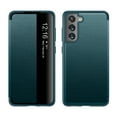 thumbnail image 1 of Flip Case for Samsung Galaxy S24, Clear View Window Lychee Pattern PU Leather Folio Cover with Magnetic Closure Shockproof Full Protection Case for Samsung Galaxy S24, Green, 1 of 8