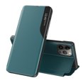 thumbnail image 1 of Flip Case for Samsung Galaxy S25 Ultra - PU Leather Business Case with Full Body Protection, Kickstand, Smart Clear View Window, Shockproof, Slim Cover for Samsung Galaxy S25 Ultra - Cyan, 1 of 11