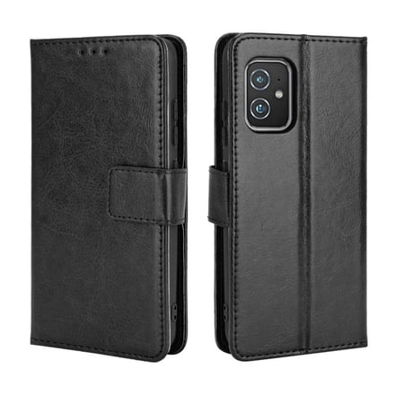 Flip Case for Asus Zenfone 8 All-in-One Wallet Multifunctional Folio Flip Cover with Card Holder and Detachable Wrist Strap