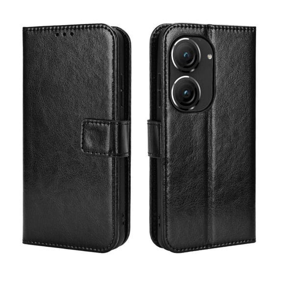 Flip Case for Asus Zenfone 9 All-in-One Wallet Multifunctional Folio Flip Cover with Card Holder and Detachable Wrist Strap