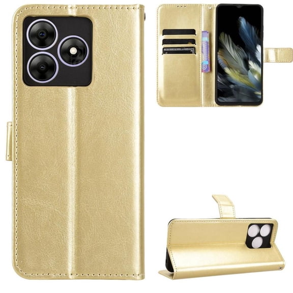 Flip Case for Blackview Wave 8/Wave 8C/Oscal Flat 2 All-in-One Wallet Multifunctional Folio Flip Cover with Card Holder and Detachable Wrist Strap