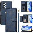 thumbnail image 1 of Flip Case for FLOODKING Samsung Galaxy A23 4G/5G PU Leather Wallet with Zipper,Lanyard, 1 of 5