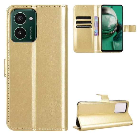 Flip Case for HMD Pulse All-in-One Wallet Multifunctional Folio Flip Cover with Card Holder and Detachable Wrist Strap