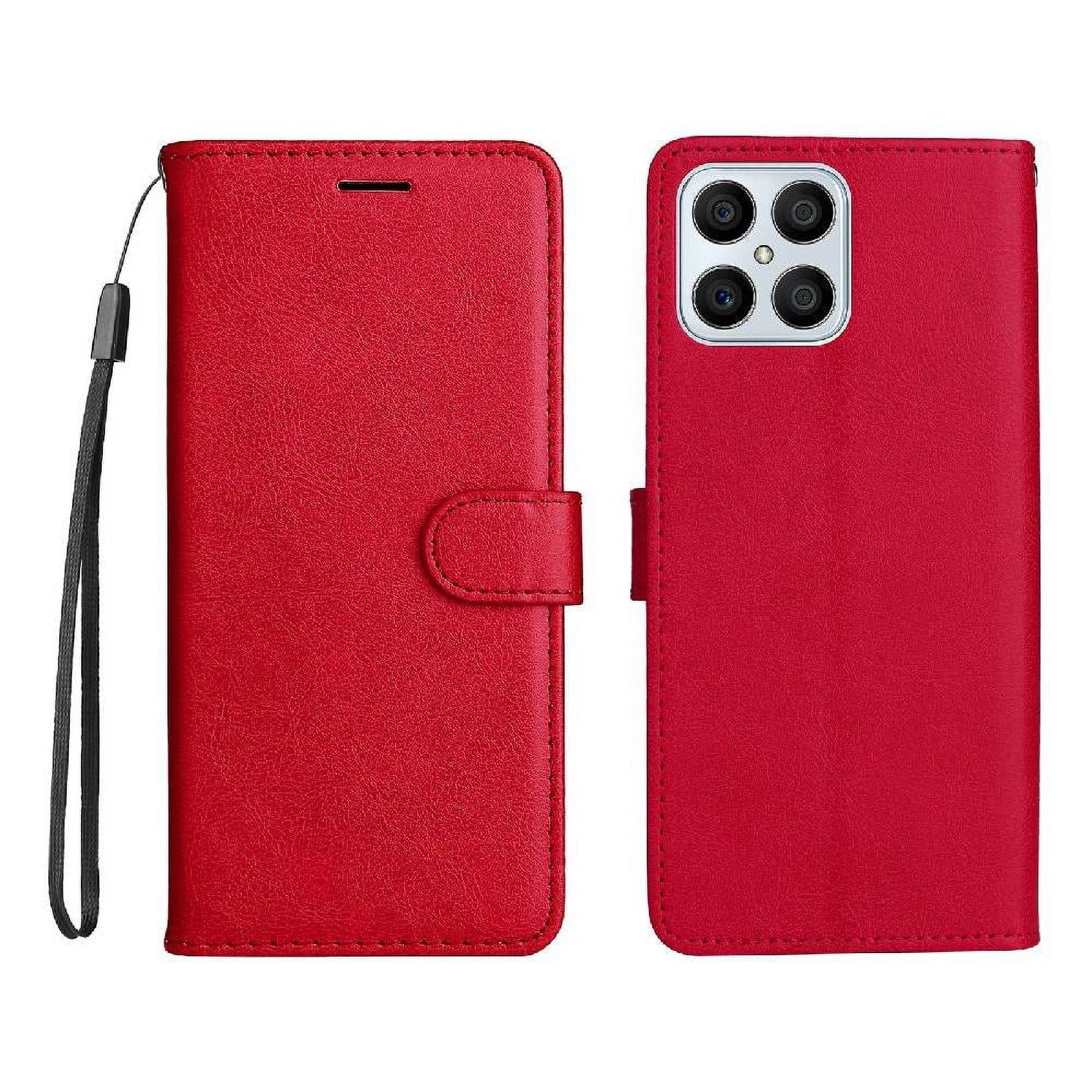 Flip Case for Honor V30i Classic Solid Color High Quality Leather with