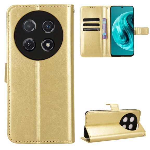 Flip Case for Huawei Nova 12i 4G All-in-One Wallet Multifunctional Folio Flip Cover with Card Holder and Detachable Wrist Strap