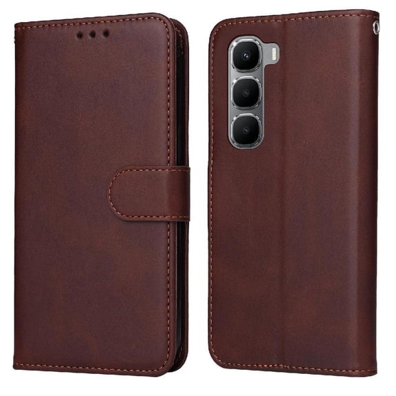 Flip Case for Infinix Hot 60i 4g Precise Cutouts Flip Cover Magnetic Closure Card Slots