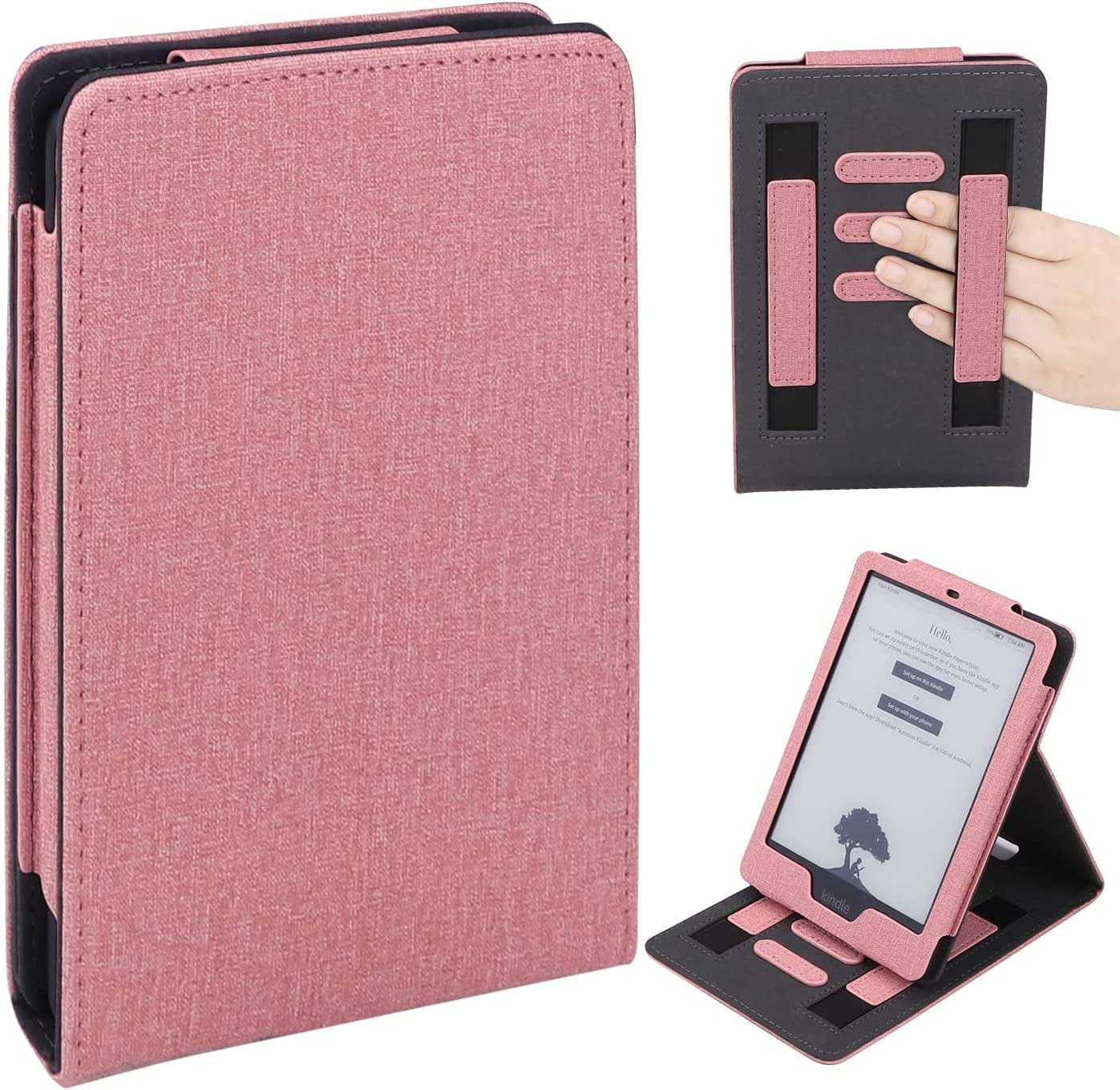 Paquete de accesorios de viaje para tableta con funda rosa compatible con  (Fire HD, Kindle Paperwhite, todas las tabletas de hasta 10 pulgadas)  Conceptos básicos digitales TABACCPINK_AG1_G2