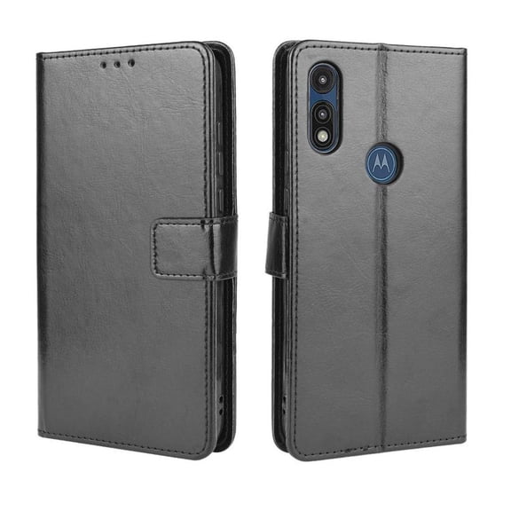 Flip Case for Motorola MOTO E 2020 All-in-One Wallet Multifunctional Folio Flip Cover with Card Holder and Detachable Wrist Strap