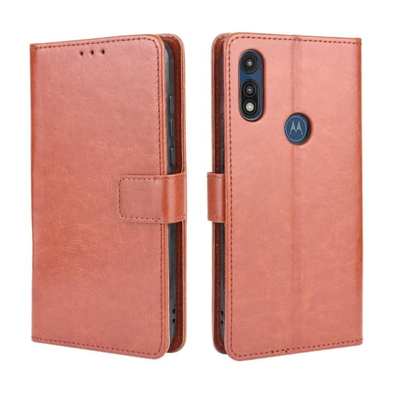 Flip Case for Motorola MOTO E 2020 All-in-One Wallet Multifunctional Folio Flip Cover with Card Holder and Detachable Wrist Strap