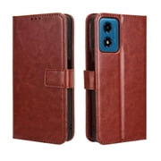 Flip Case for Motorola MOTO E14 All-in-One Wallet Multifunctional Folio Flip Cover with Card Holder and Detachable Wrist Strap