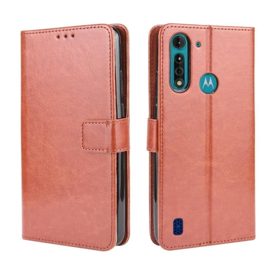 Flip Case for Motorola MOTO G8 Power Lite All-in-One Wallet Multifunctional Folio Flip Cover with Card Holder and Detachable Wrist Strap
