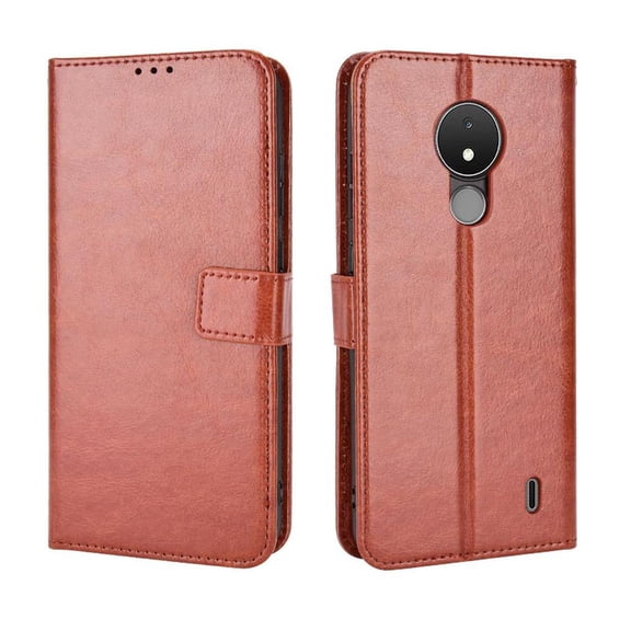 Flip Case for Nokia C21 All-in-One Wallet Multifunctional Folio Flip Cover with Card Holder and Detachable Wrist Strap