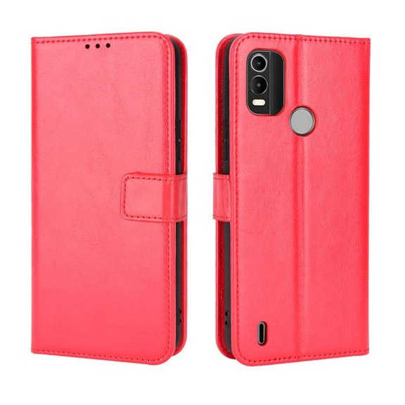 Flip Case for Nokia C21 Plus All-in-One Wallet Multifunctional Folio Flip Cover with Card Holder and Detachable Wrist Strap