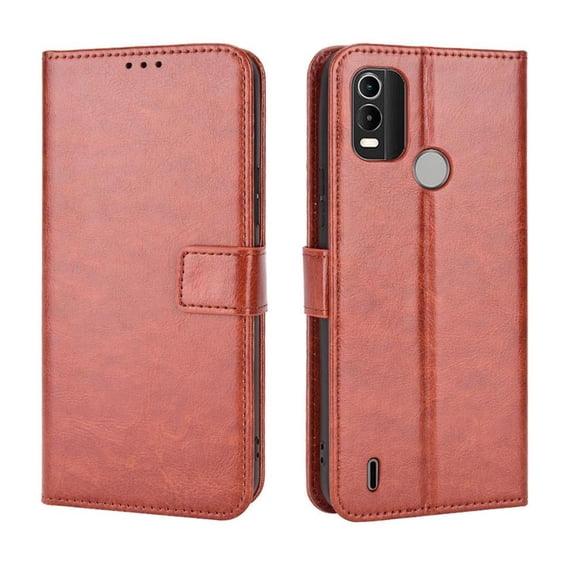 Flip Case for Nokia C21 Plus All-in-One Wallet Multifunctional Folio Flip Cover with Card Holder and Detachable Wrist Strap