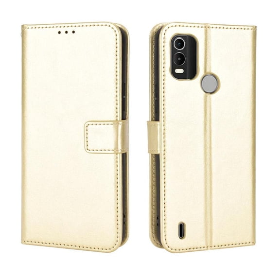 Flip Case for Nokia C21 Plus All-in-One Wallet Multifunctional Folio Flip Cover with Card Holder and Detachable Wrist Strap