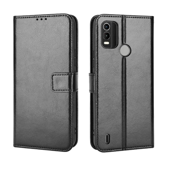 Flip Case for Nokia C21 Plus All-in-One Wallet Multifunctional Folio Flip Cover with Card Holder and Detachable Wrist Strap
