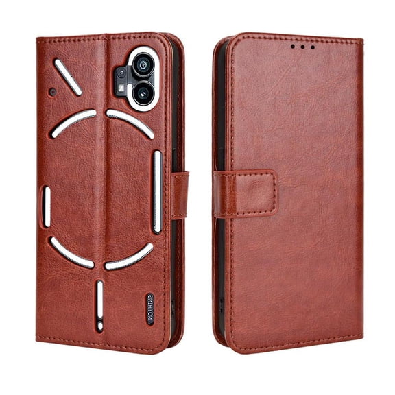 Flip Case for Nothing Phone 1 All-in-One Wallet Multifunctional Folio Flip Cover with Card Holder and Detachable Wrist Strap