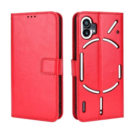 Flip Case for Nothing Phone 1 All-in-One Wallet Multifunctional Folio Flip Cover with Card Holder and Detachable Wrist Strap