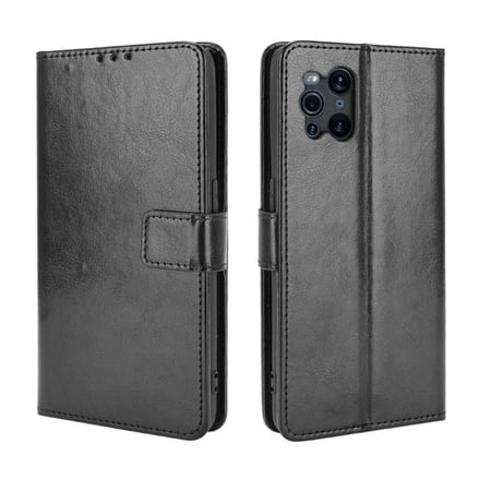 Flip Case for OPPO Find X3/X3 PRO 5G All-in-One Wallet Multifunctional Folio Flip Cover with Card Holder and Detachable Wrist Strap