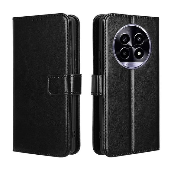 Flip Case for OPPO Realme 13 Pro 5G All-in-One Wallet Multifunctional Folio Flip Cover with Card Holder and Detachable Wrist Strap