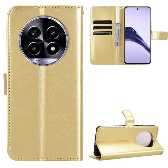 Flip Case for OPPO Realme 13 Pro 5G All-in-One Wallet Multifunctional Folio Flip Cover with Card Holder and Detachable Wrist Strap