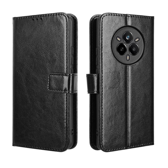 Flip Case for OPPO Realme 14 Pro 5G All-in-One Wallet Multifunctional Folio Flip Cover with Card Holder and Detachable Wrist Strap