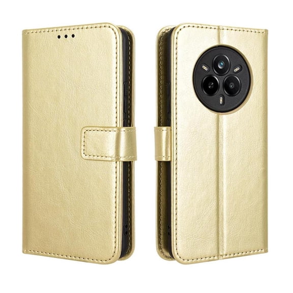 Flip Case for OPPO Realme 14 Pro 5G All-in-One Wallet Multifunctional Folio Flip Cover with Card Holder and Detachable Wrist Strap
